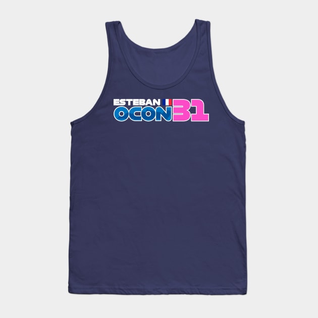 Esteban Ocon '23 Tank Top by SteamboatJoe